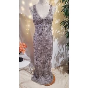 Sue Wong Nocturne Beaded Rhinestone Embellished Formal Evening Gown Size 6 Dress